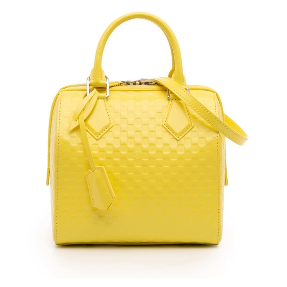 Pre-Loved Louis Vuitton Damier Facette Speedy Cube PM - Picture 1 of 12